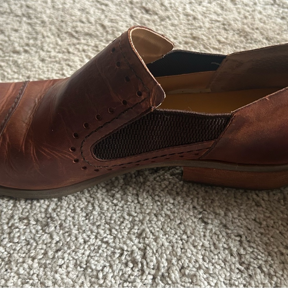 Korks Gertrude Slip-On Shoes
 Brown Leather Ankle Booties - Picture 11 of 11
